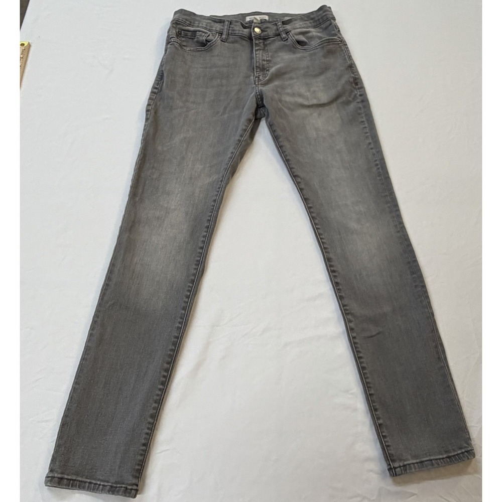 Warp Weft Mens Jeans 32x32 Faded Black/Gray Skinny Great Condition